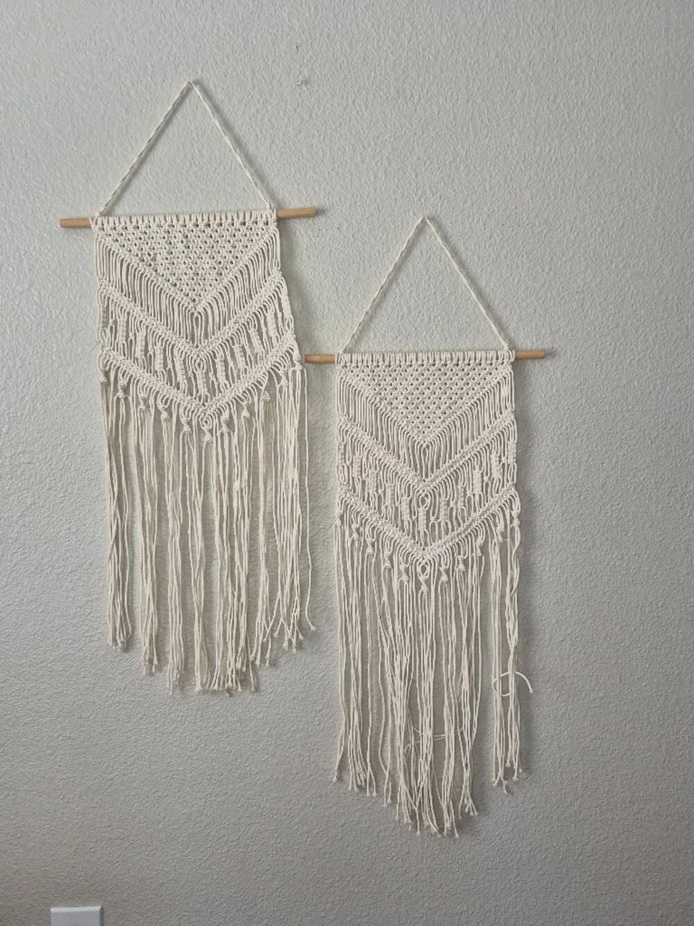 2 Boho Decor Macrame Wall Hanging Art Woven Home Apartment Dorm Room Decoration